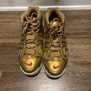 SUPREME X NIKE 
Air more Tempo ‘METALLIC GOLD’
